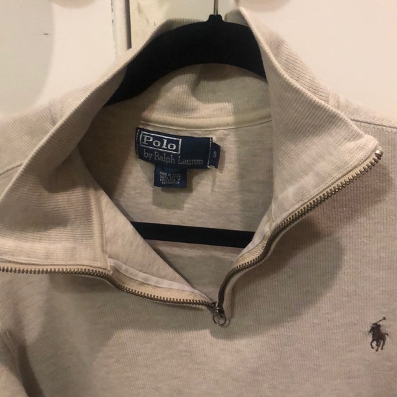 Ralph Lauren long sleeve polo cotton neutral color - Picture 2 of 3